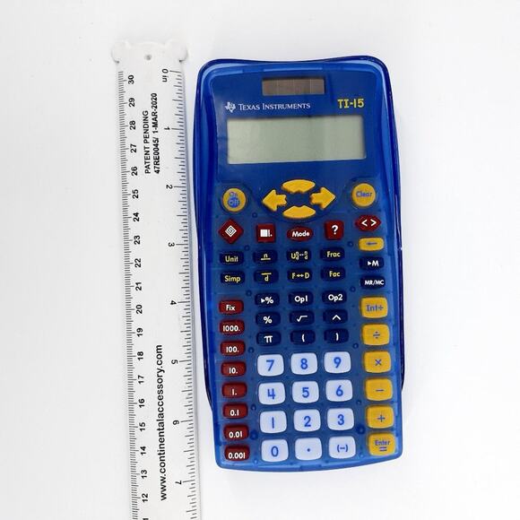 Texas Instruments TI-15 Scientific Calculator Blue - Picture 6 of 7